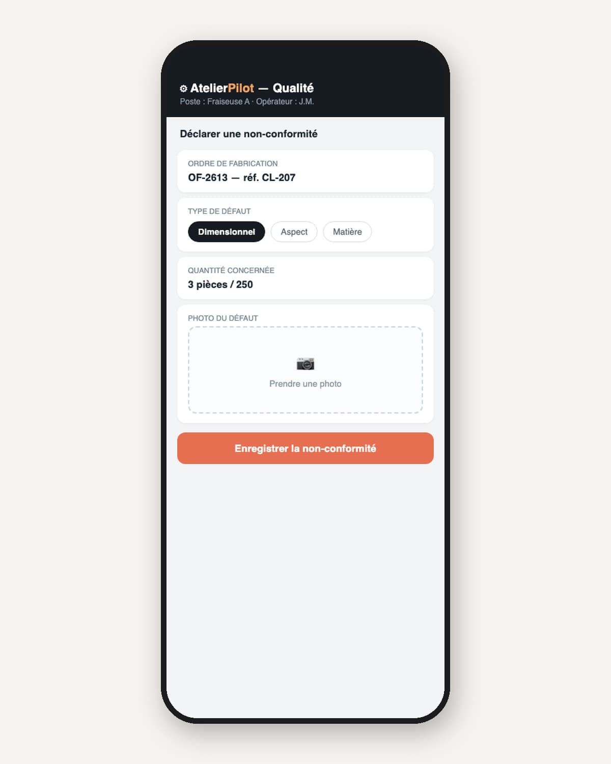 Refonte industrielle — app terrain