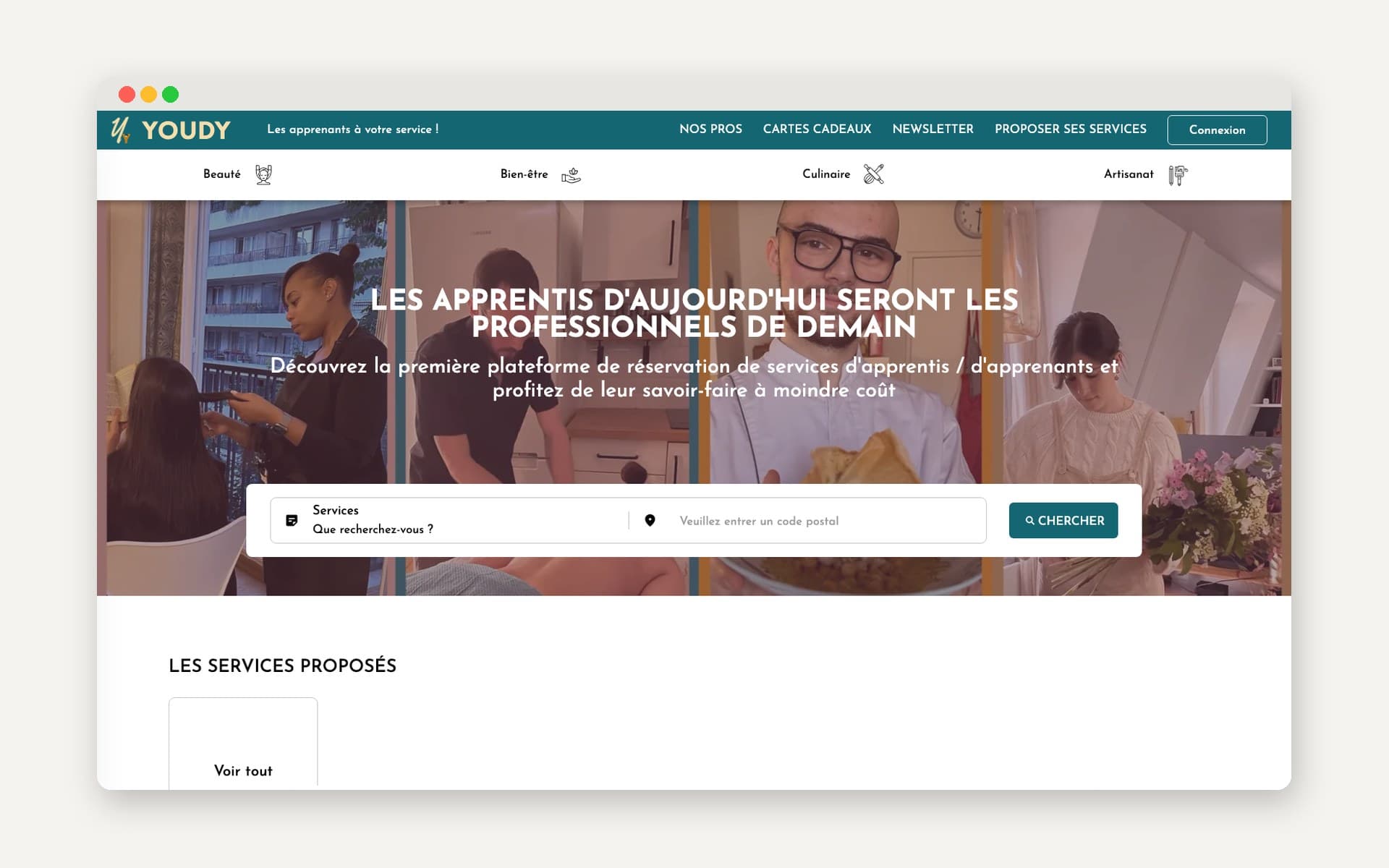 Youdy — page d'accueil